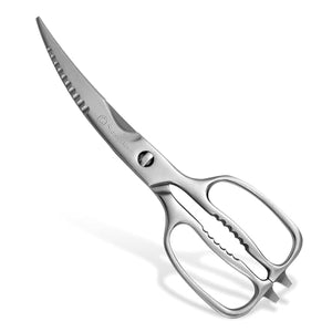 Sunnecko Heavy Duty Kitchen Scissors - Stainless Steel Kitchen Shears, Ultra Sharp Micro Serrated Poultry Shears, Cooking Scissors for Meat, Dishwasher Safe
