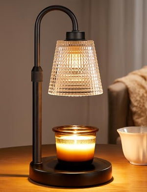 Candle Warmer Lamp with Timer Home Decor Birthday Gifts for Women - Dimmable Candle Warmer for Jar Candles, Height Adjustable Wax Melts Warmer, Room Decor House Warming Gifts New