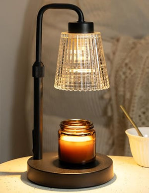 GODONLIF Candle Warmer Lamp with Timer, Birthday Gifts for Women Home Decor - 24h Cycle Timer Dimmable Wax Melt Warmer with 2 Bulbs, Fall Decor for Home Living Room Halloween Decorations Gifts for Mom