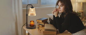 GODONLIF Candle Warmer Lamp with Timer, Birthday Gifts for Women Home Decor - 24h Cycle Timer Dimmable Wax Melt Warmer with 2 Bulbs, Fall Decor for Home Living Room Halloween Decorations Gifts for Mom