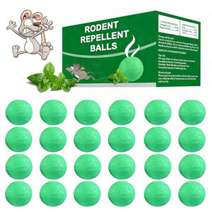 Mouse Rodent Repellent, 24 Pack Peppermint Lemon Oil Mice Repellent for Squirrel Rats Spider Pests, Natural Deterrent for Kitchen, Warehouse, Car, Indoor, Outdoor, Safe for Pets Family