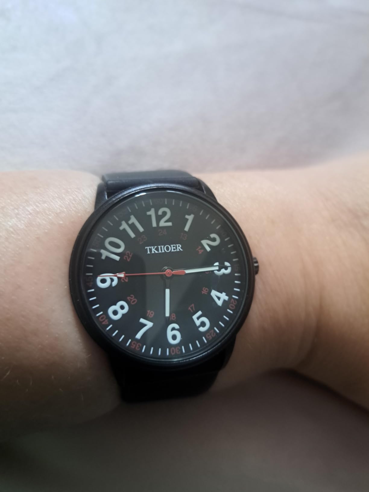 TKIIOER Nurse Watch for Nurse Medical Professionals Students Women Men, 50M Waterproof 12/24 Hour Military Time Luminous Easy Read Dial, Second Hand Watch for Nursing