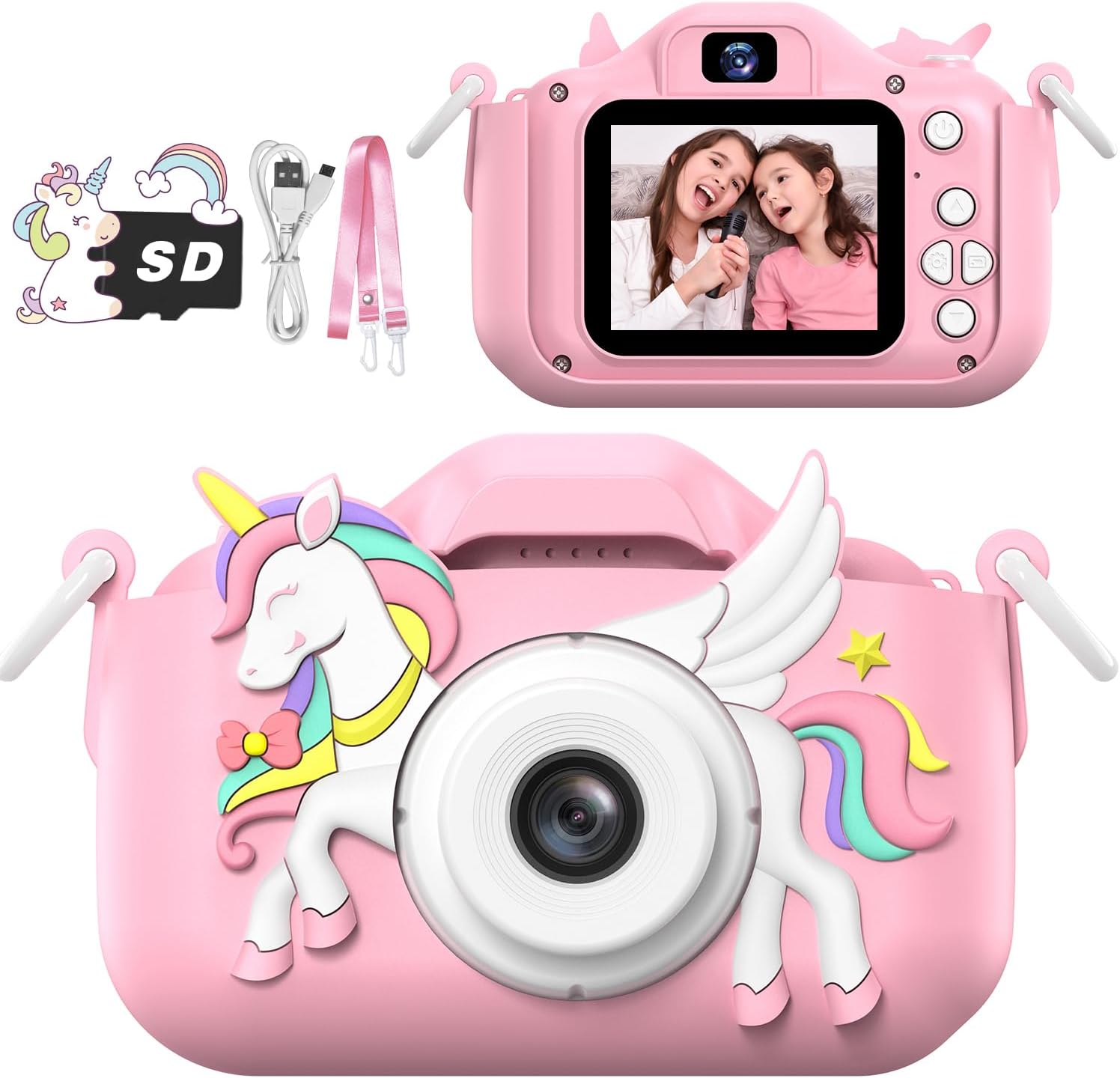 Masterbee Children's Camera Toys for Girls & Boys, 3-12 Years - 1080P HD Video Kids Digital Camera - Perfect for Christmas & Birthday Gifts