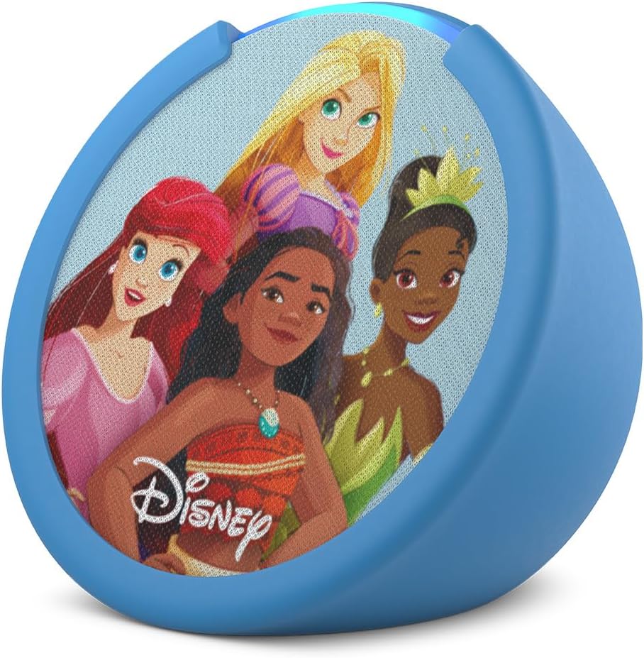 Amazon Echo Pop Kids (newest model), Enjoy age-appropriate audiobooks, sleep routines and Alexa+ experiences to create and learn, Disney Princess design