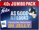 FELIX As Good As It Looks Favourites Selection in Jelly – 40 x 85g